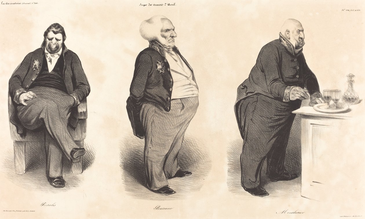 Portalis gróf - Bassano hercege - Montlosier grófja alkotó: Honoré Daumier