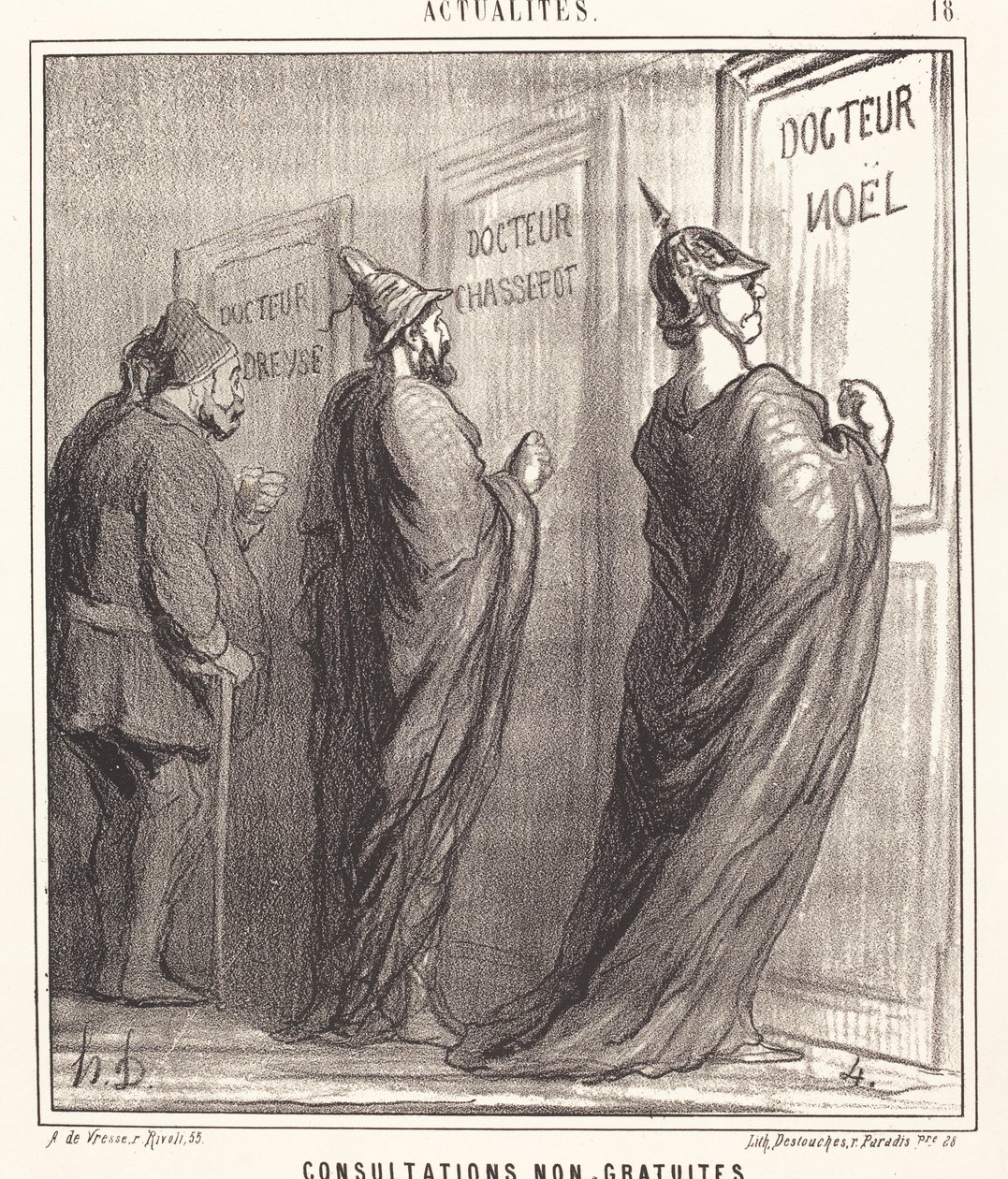 A konzultációk nem ingyenesek alkotó: Honoré Daumier