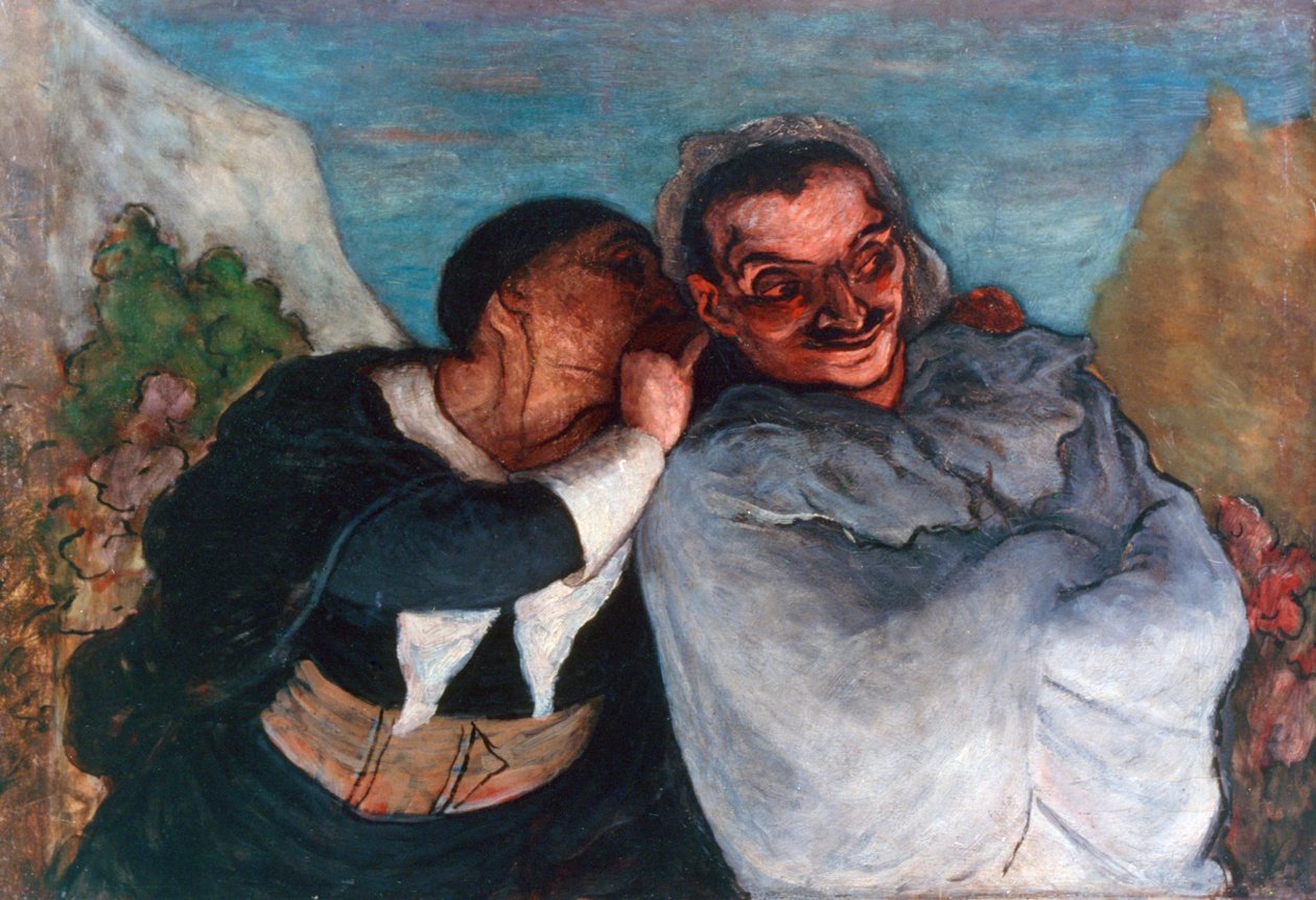Crispin és Scapin, c1863-1865 alkotó: Honoré Daumier