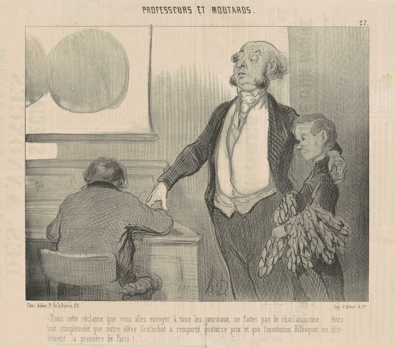 Ebben a hirdetésben, amit küldeni fogsz... alkotó: Honoré Daumier