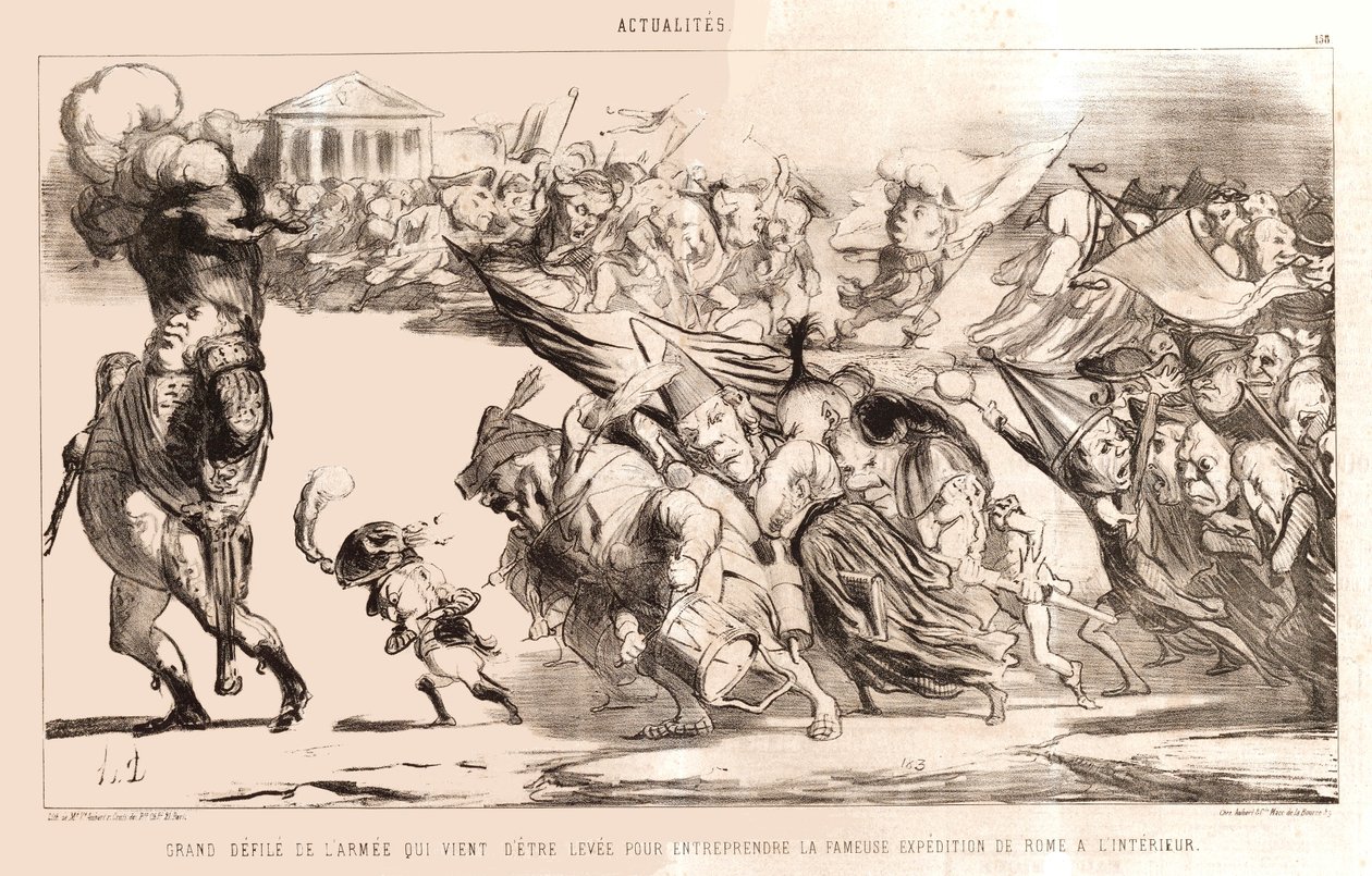 Daumier - Nagy hadsereg felvonulása alkotó: Honoré Daumier
