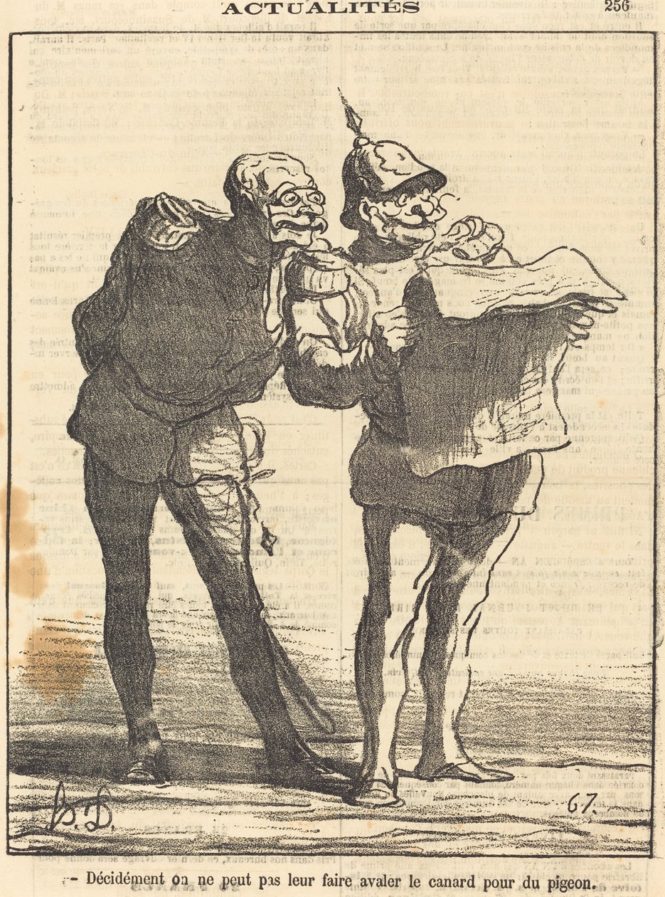 Nyilván nem tehetjük... alkotó: Honoré Daumier
