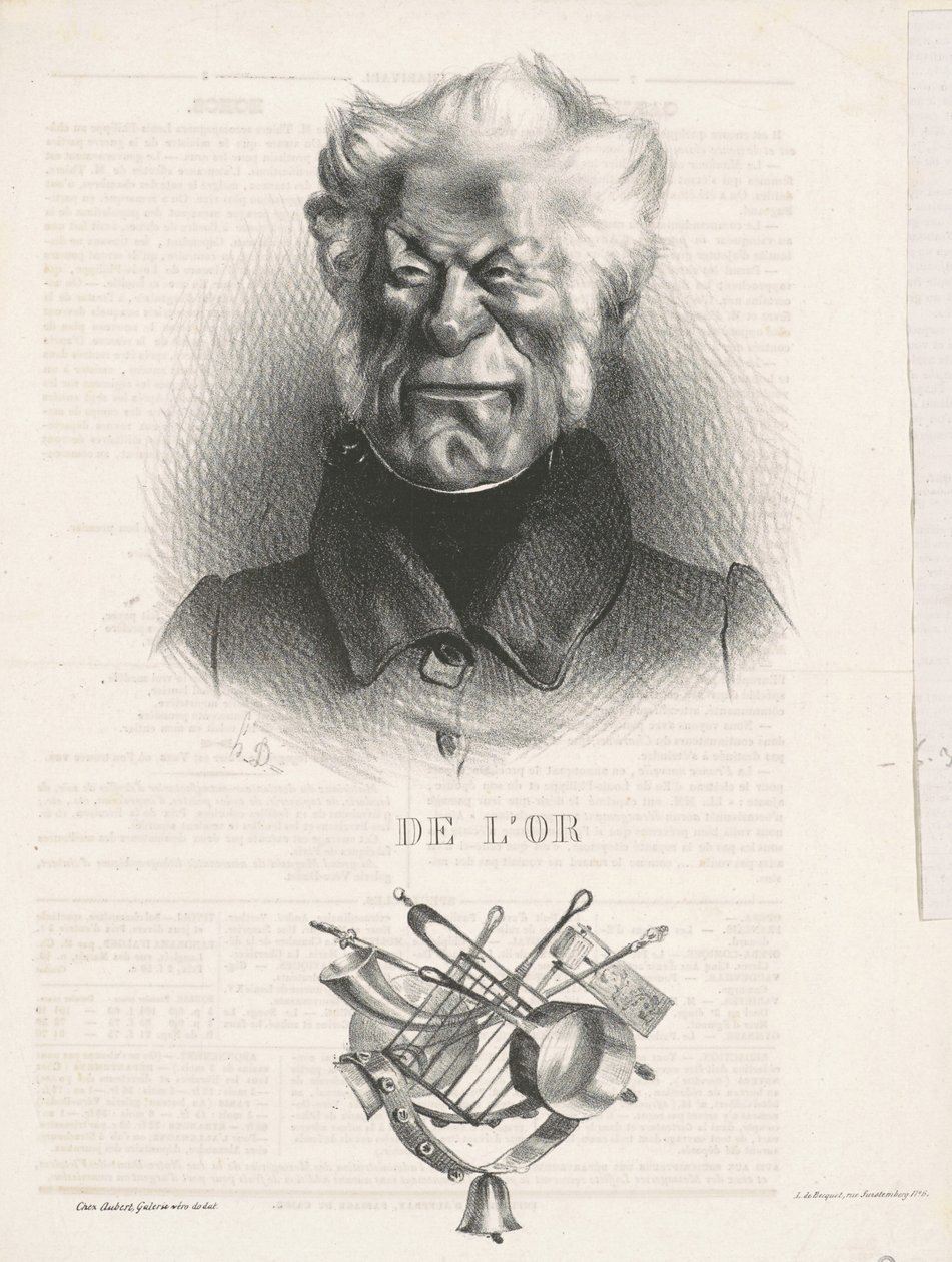 Arany (J. -Ant. -Adrien Delort) alkotó: Honoré Daumier