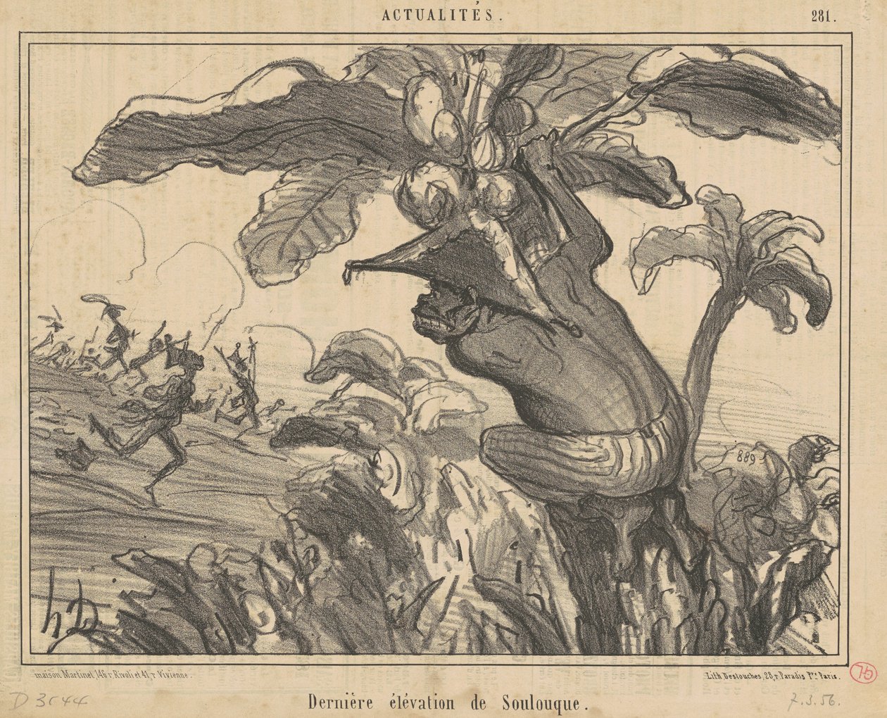 Soulouque utolsó emelkedése alkotó: Honoré Daumier