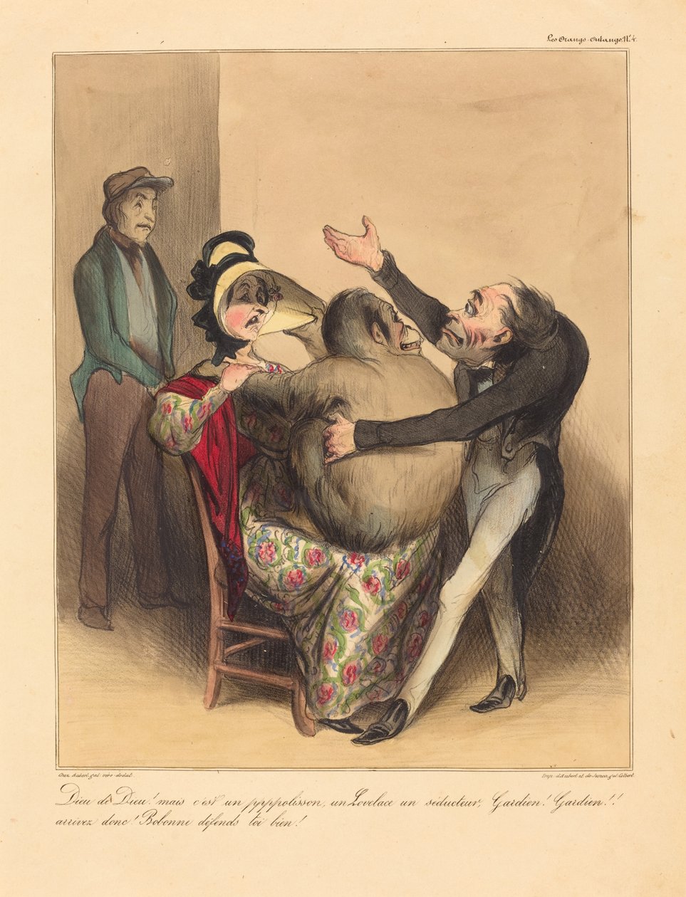 Isten Istene! de ez egy tréfa... alkotó: Honoré Daumier