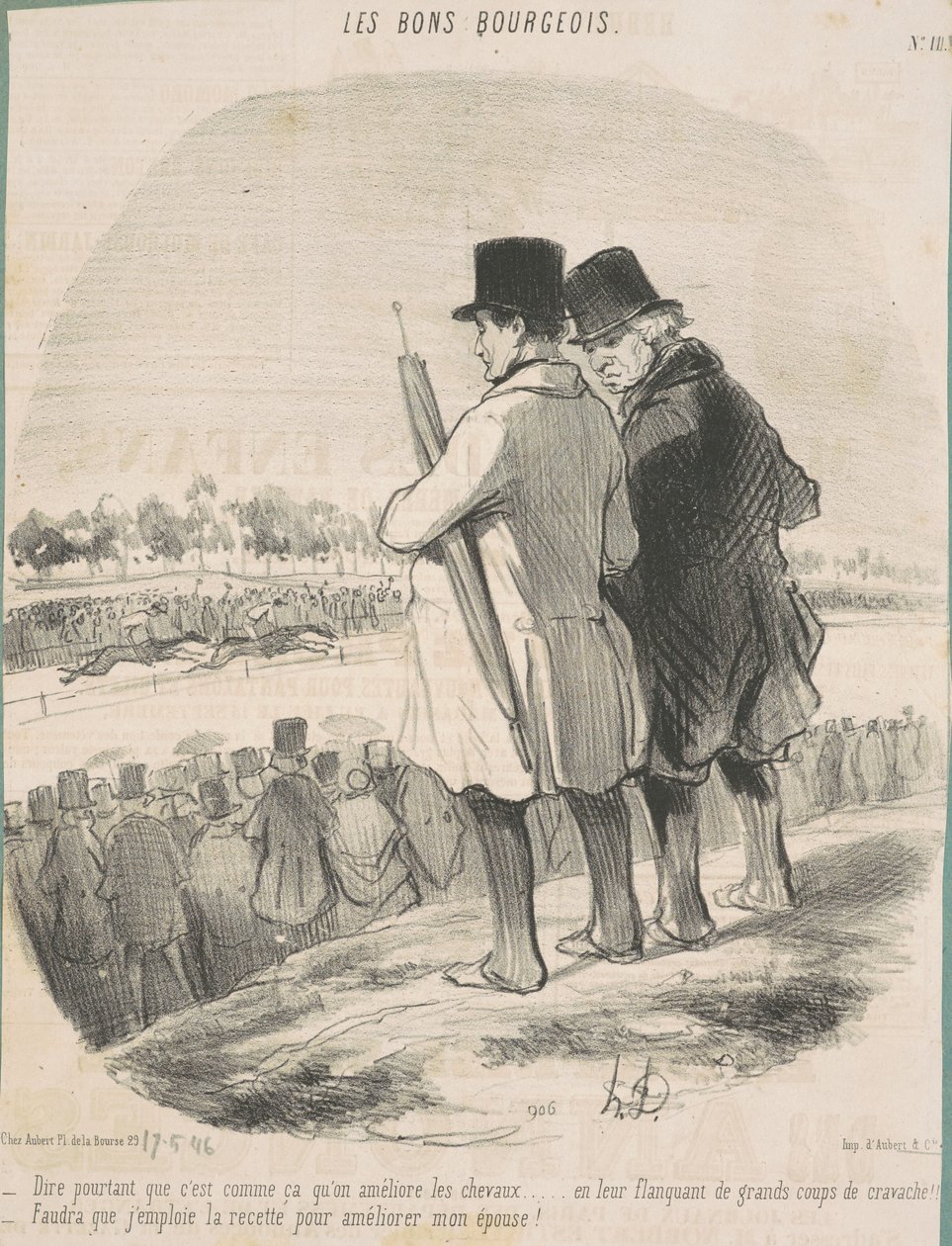Mondhatni... így fejleszted a lovakat... alkotó: Honoré Daumier