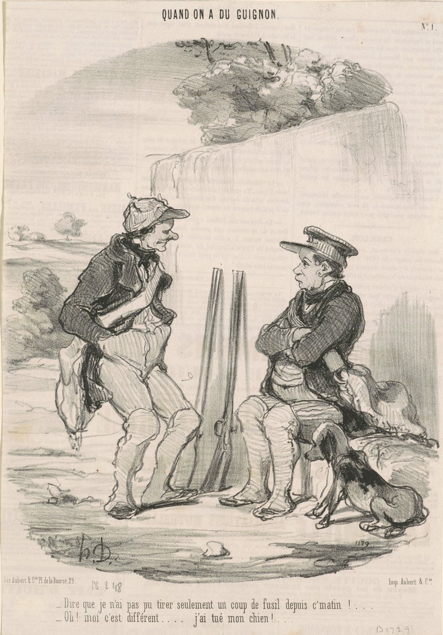 Azt mondani, hogy nem tudtam lőni... alkotó: Honoré Daumier