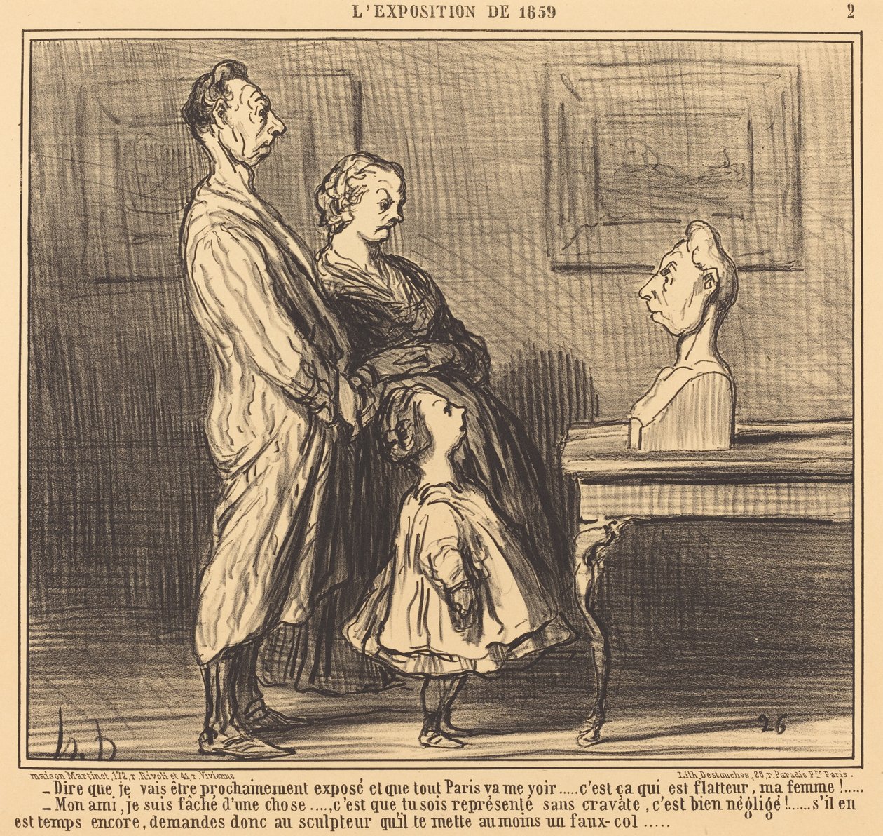 Azt mondani, hogy... lelepleződni fogok... alkotó: Honoré Daumier