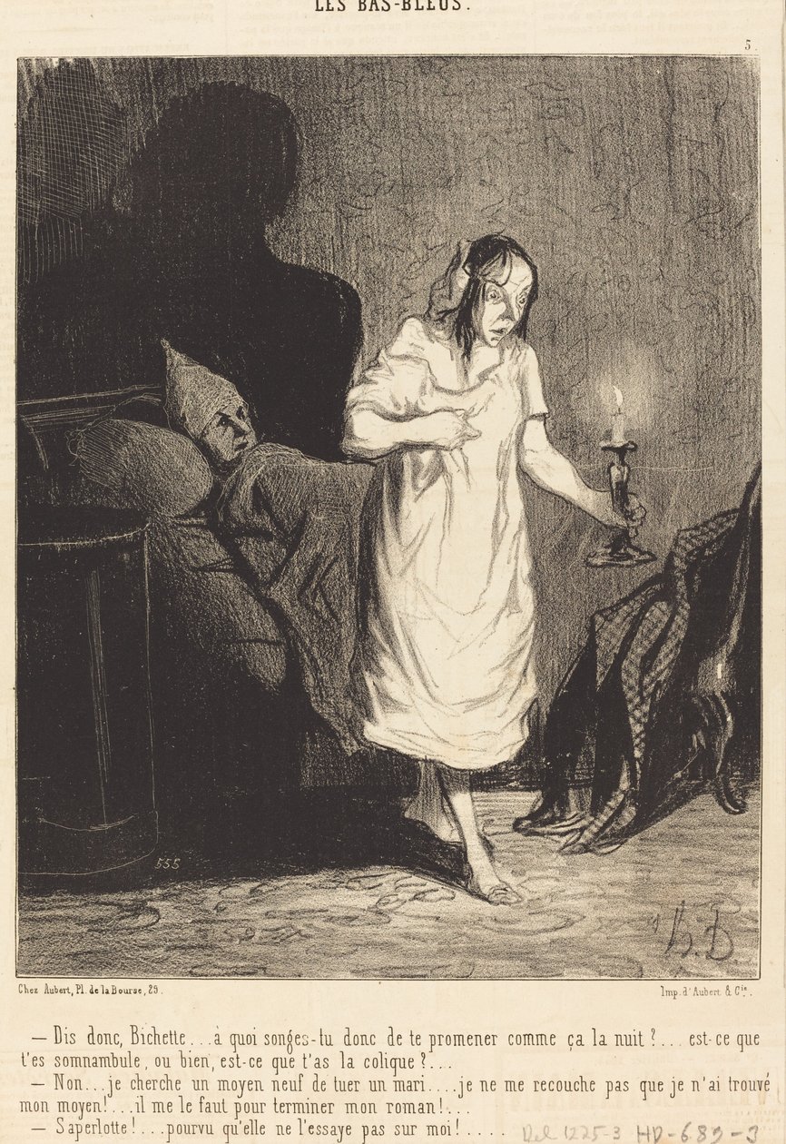 Mondd, Bichette... mire gondolsz... alkotó: Honoré Daumier