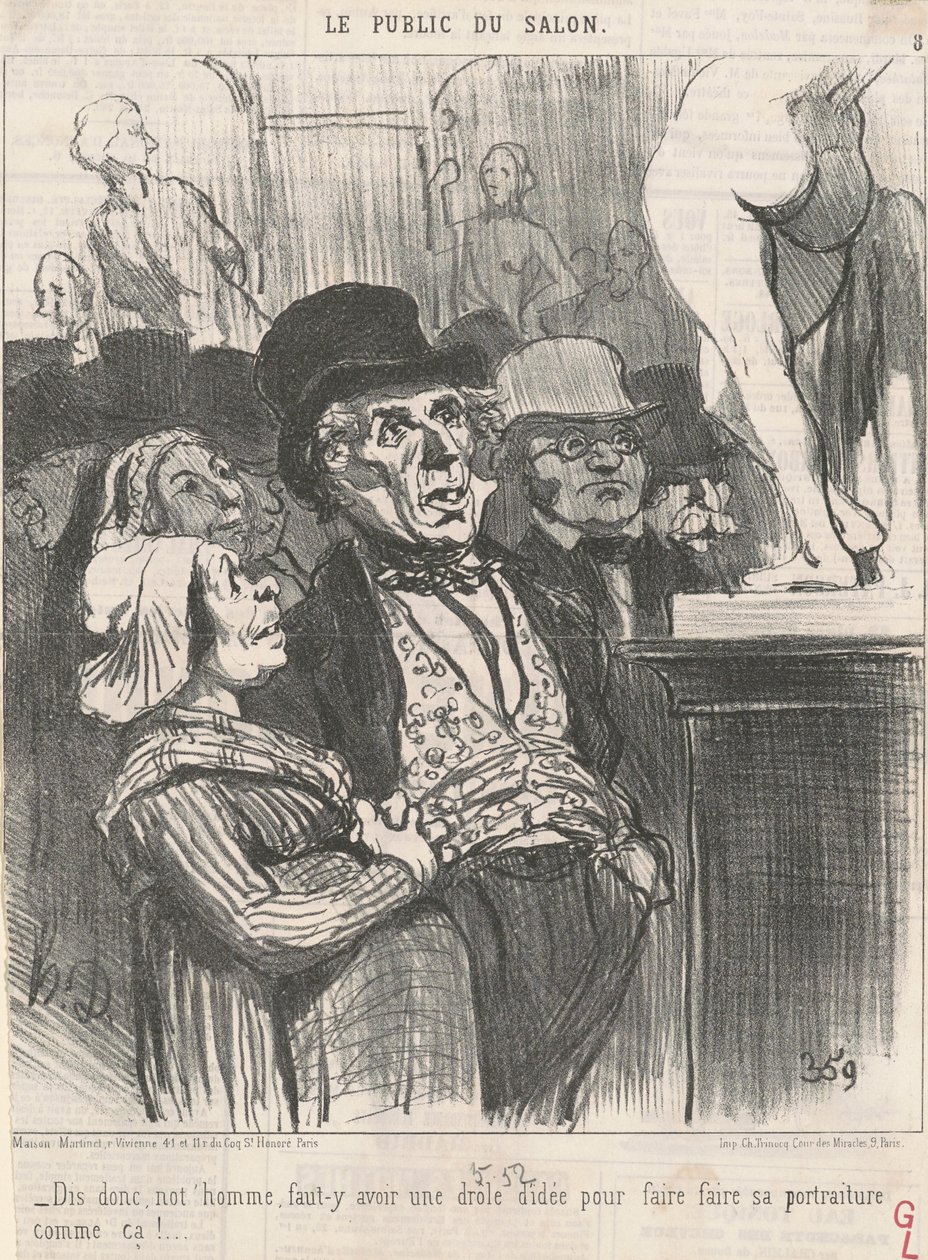 Mondd, emberünk, muszáj... alkotó: Honoré Daumier