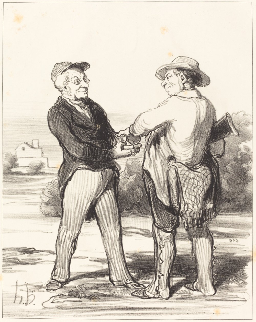 Mondja, elnök úr, lehetetlen megfogni a nyulat... alkotó: Honoré Daumier