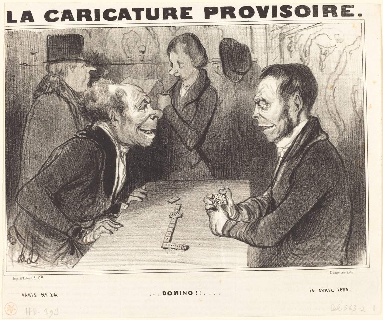 Dominó!! alkotó: Honoré Daumier