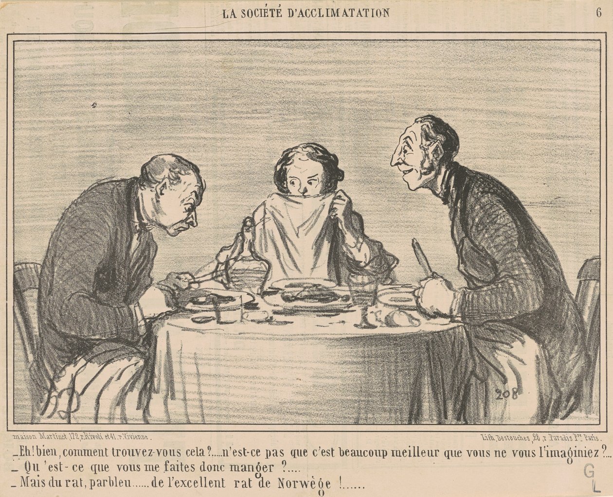 Hé! Nos, hogyan találja meg? alkotó: Honoré Daumier