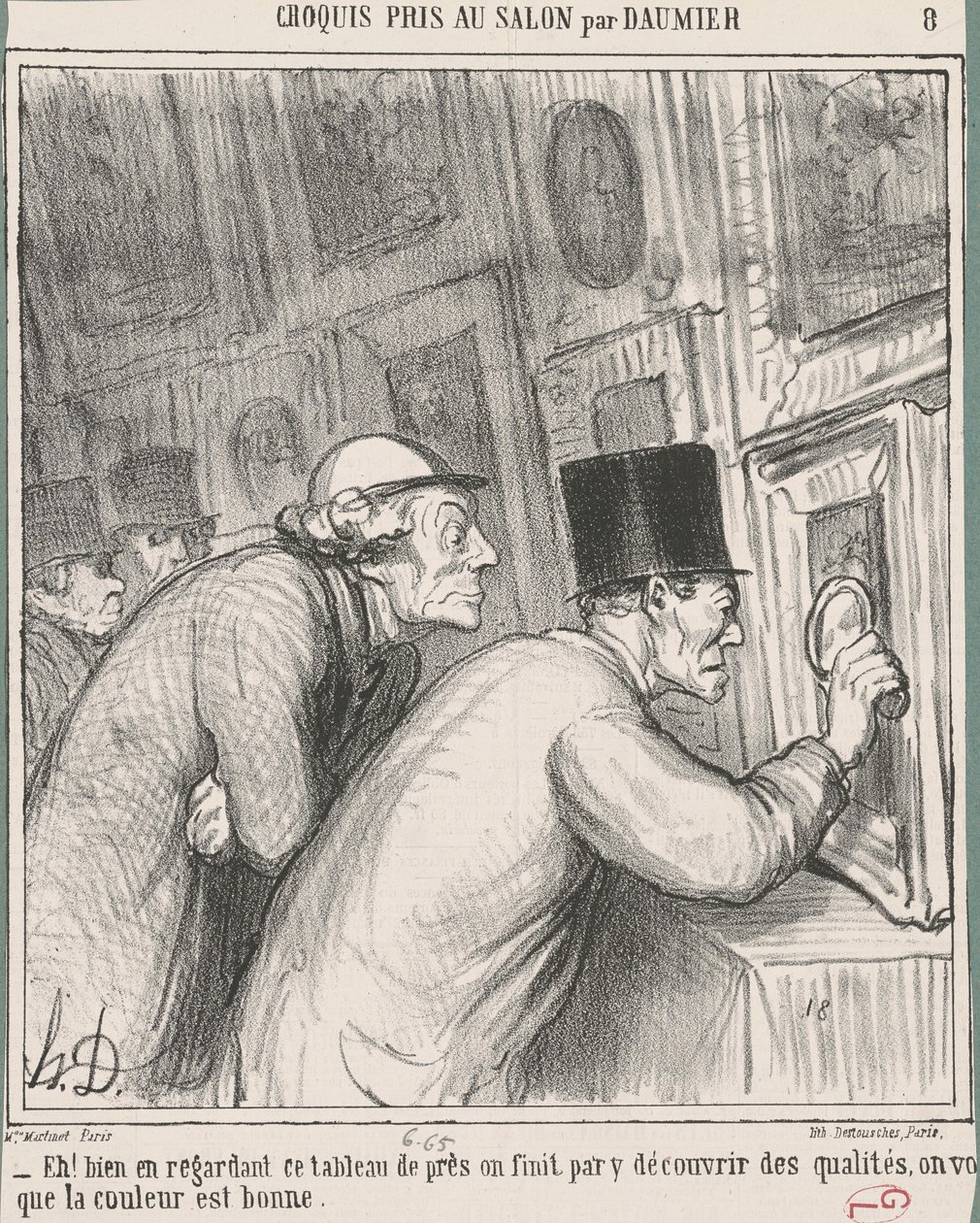 Hé! Jól nézze meg ezt a táblázatot alkotó: Honoré Daumier