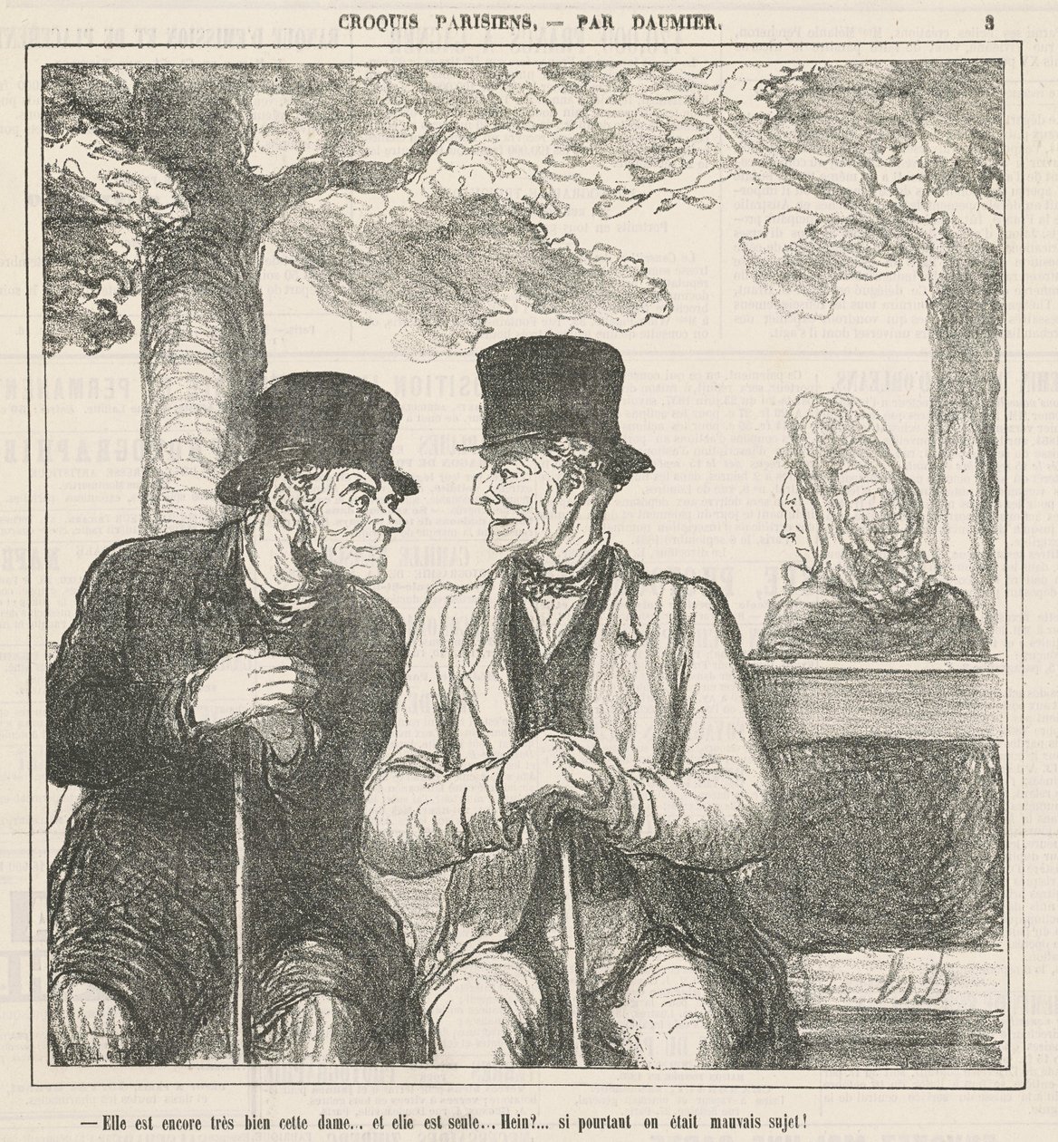 Még mindig nagyon jó ez a hölgy... alkotó: Honoré Daumier