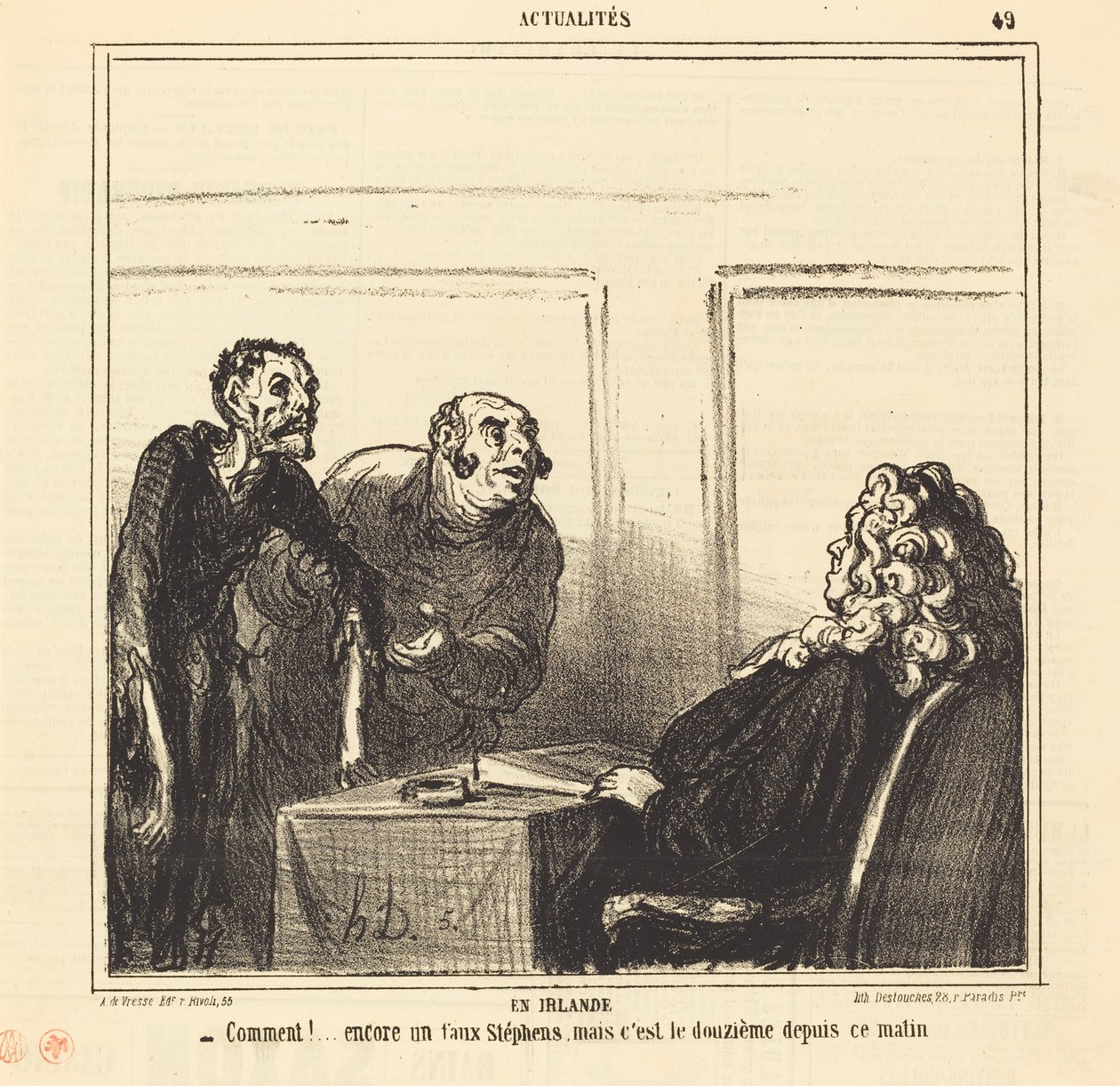 Írországban alkotó: Honoré Daumier