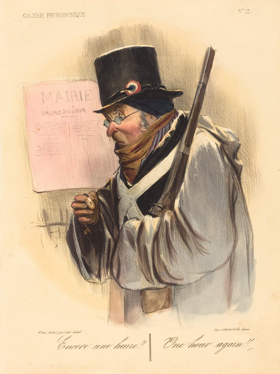 Még egy óra!! alkotó: Honoré Daumier