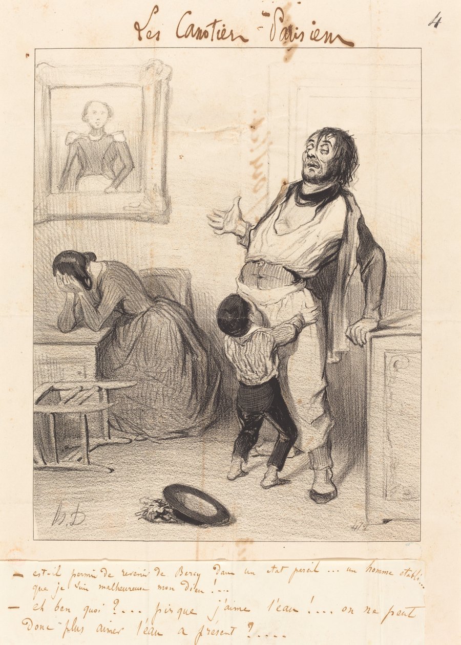 Megengedhető-e visszatérni... ilyen állapotban... alkotó: Honoré Daumier
