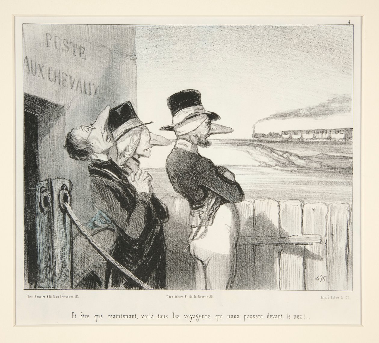 És ha most arra gondolunk, itt van az összes utazó, aki elhalad előttünk! alkotó: Honoré Daumier
