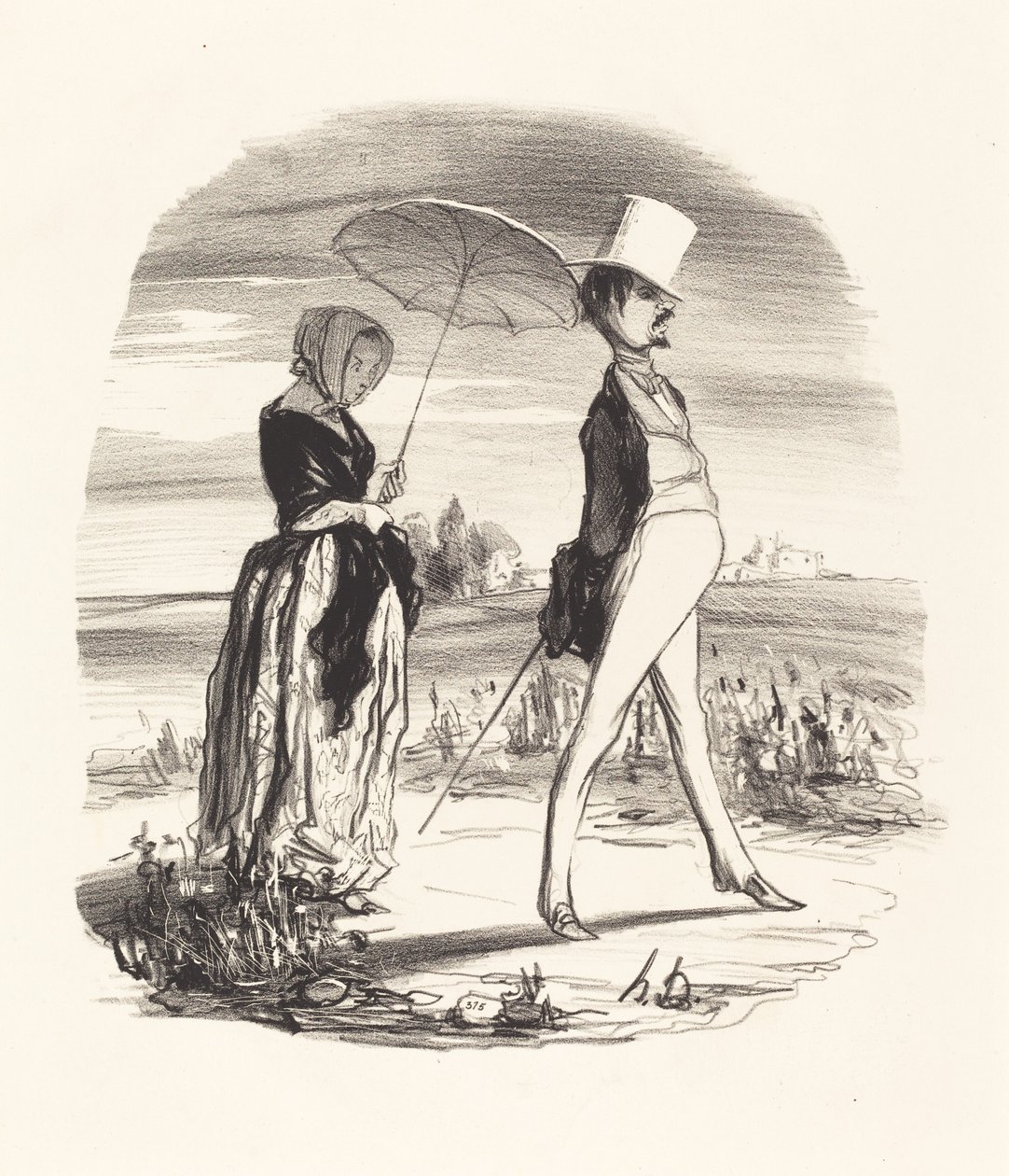 És ezt hívjuk az élet folyójának alászállásnak... alkotó: Honoré Daumier