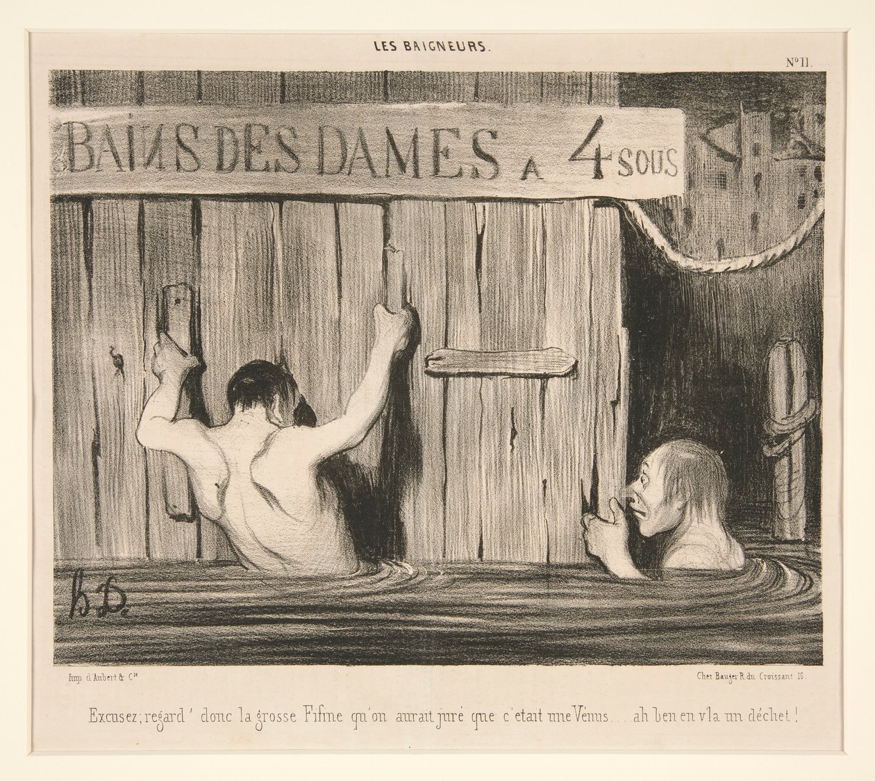 Mentség; pillantás alkotó: Honoré Daumier