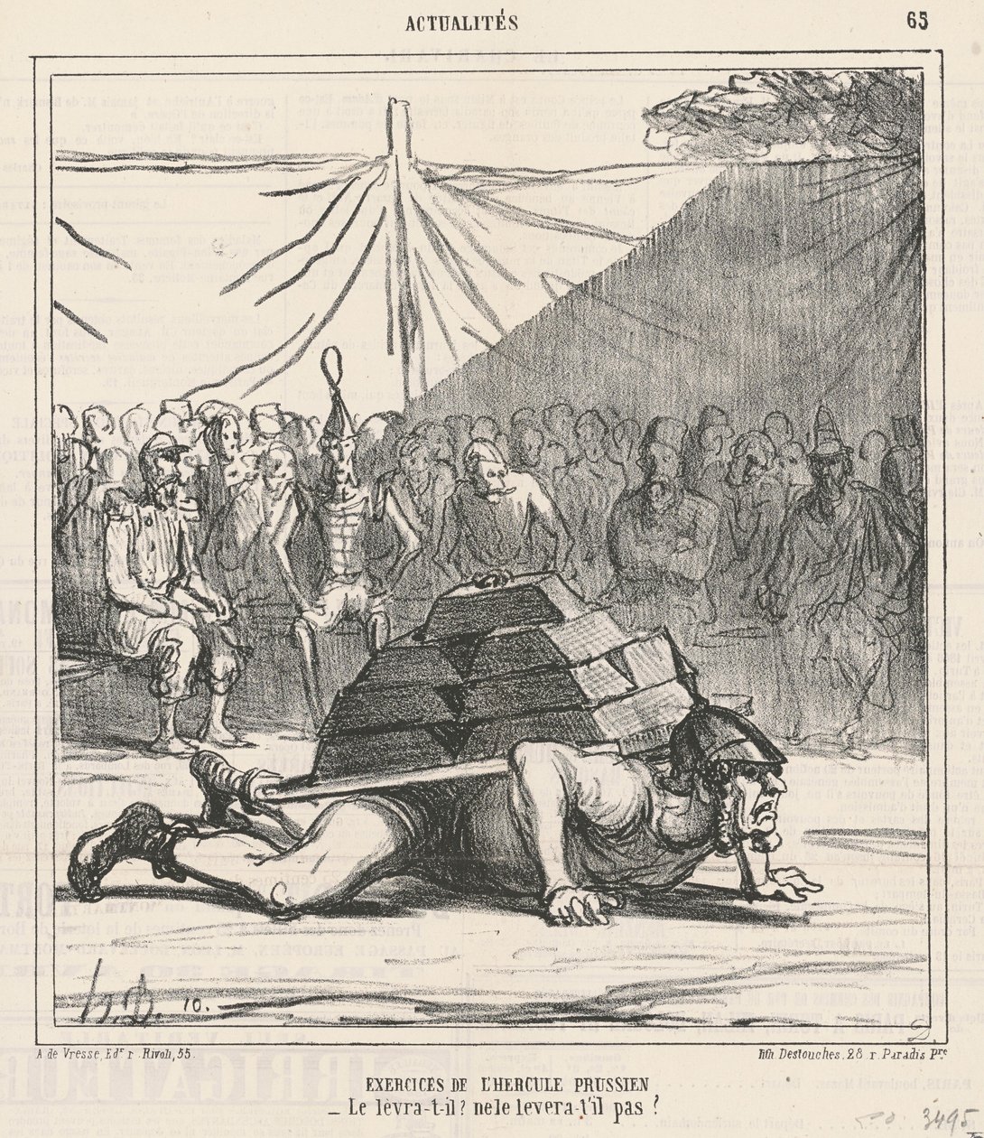 A porosz Herkules gyakorlatai alkotó: Honoré Daumier