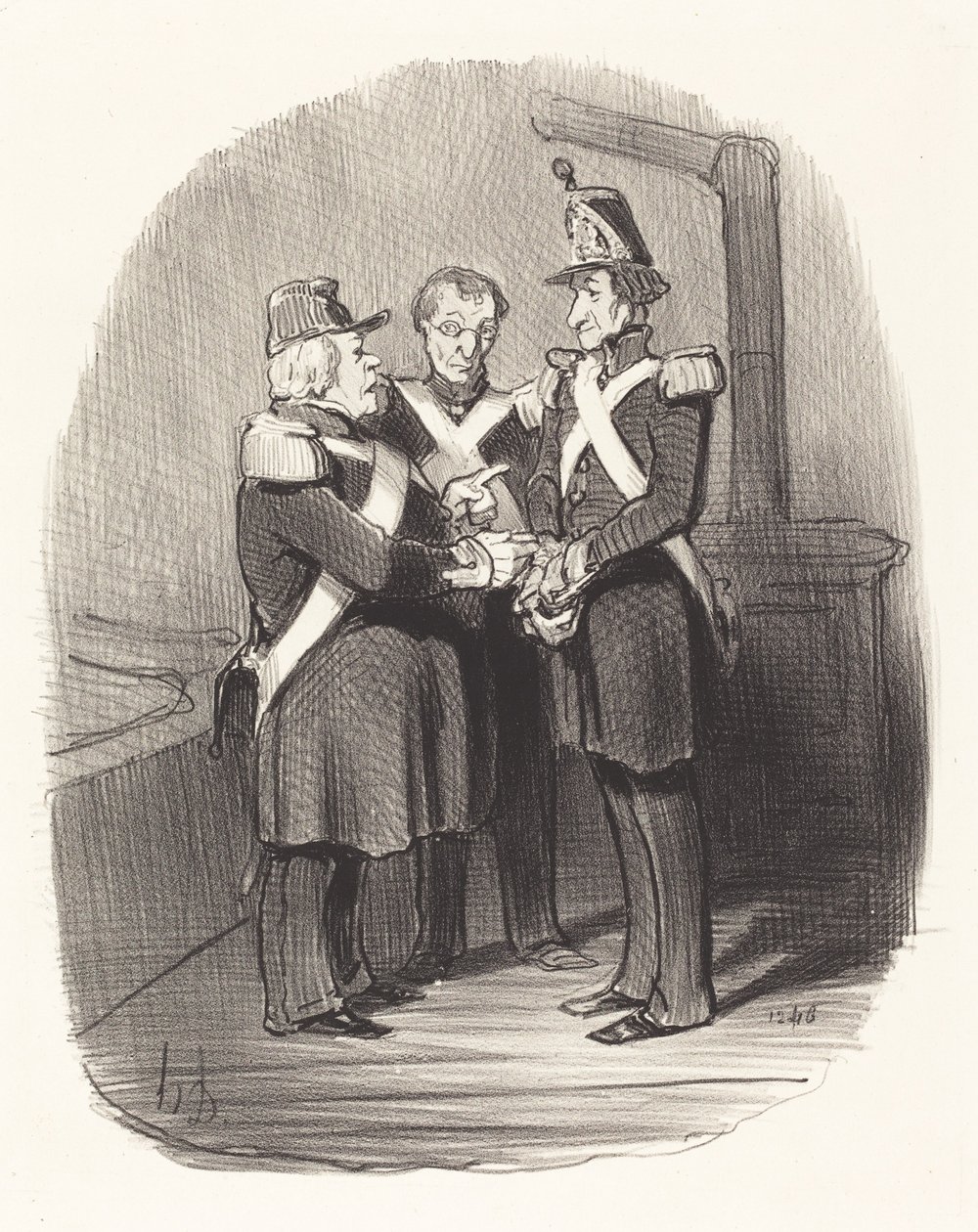 Magyarázza el nekem, Monsieur Badoulard... alkotó: Honoré Daumier