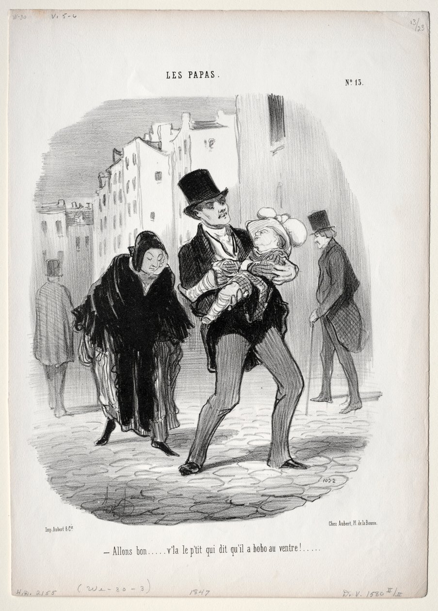 Apák, 13. tábla: Gyere, kedves..., 1847. alkotó: Honoré Daumier