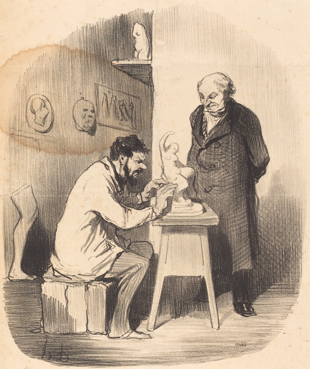 Egy nap rá kell tennem, hogy megtedd... alkotó: Honoré Daumier