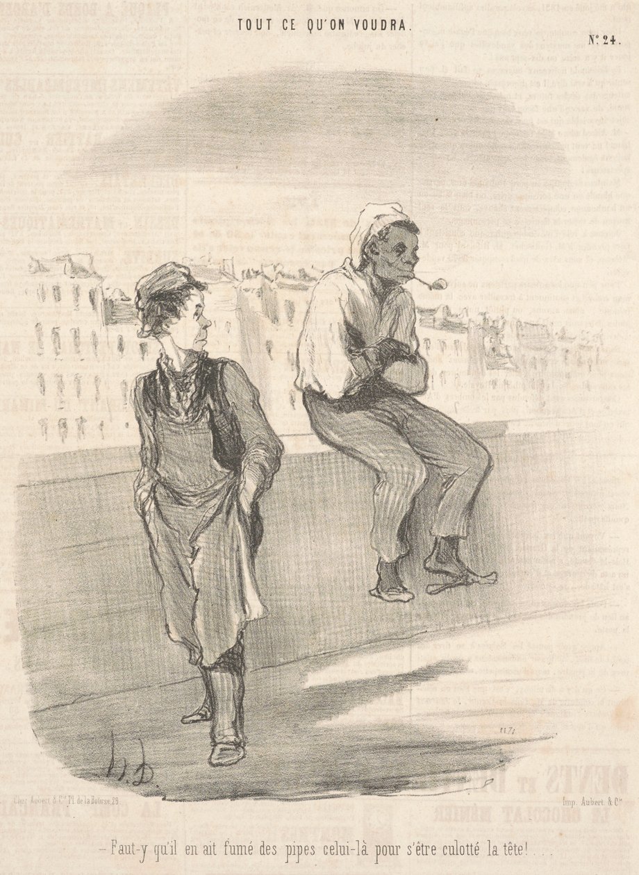 Biztosan pipázott alkotó: Honoré Daumier
