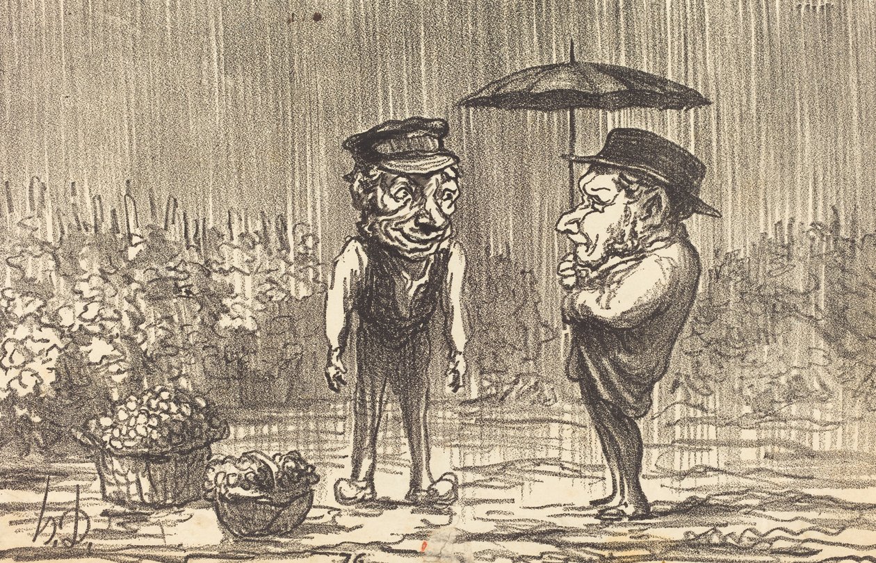 Ne panaszkodj az időjárás miatt... alkotó: Honoré Daumier