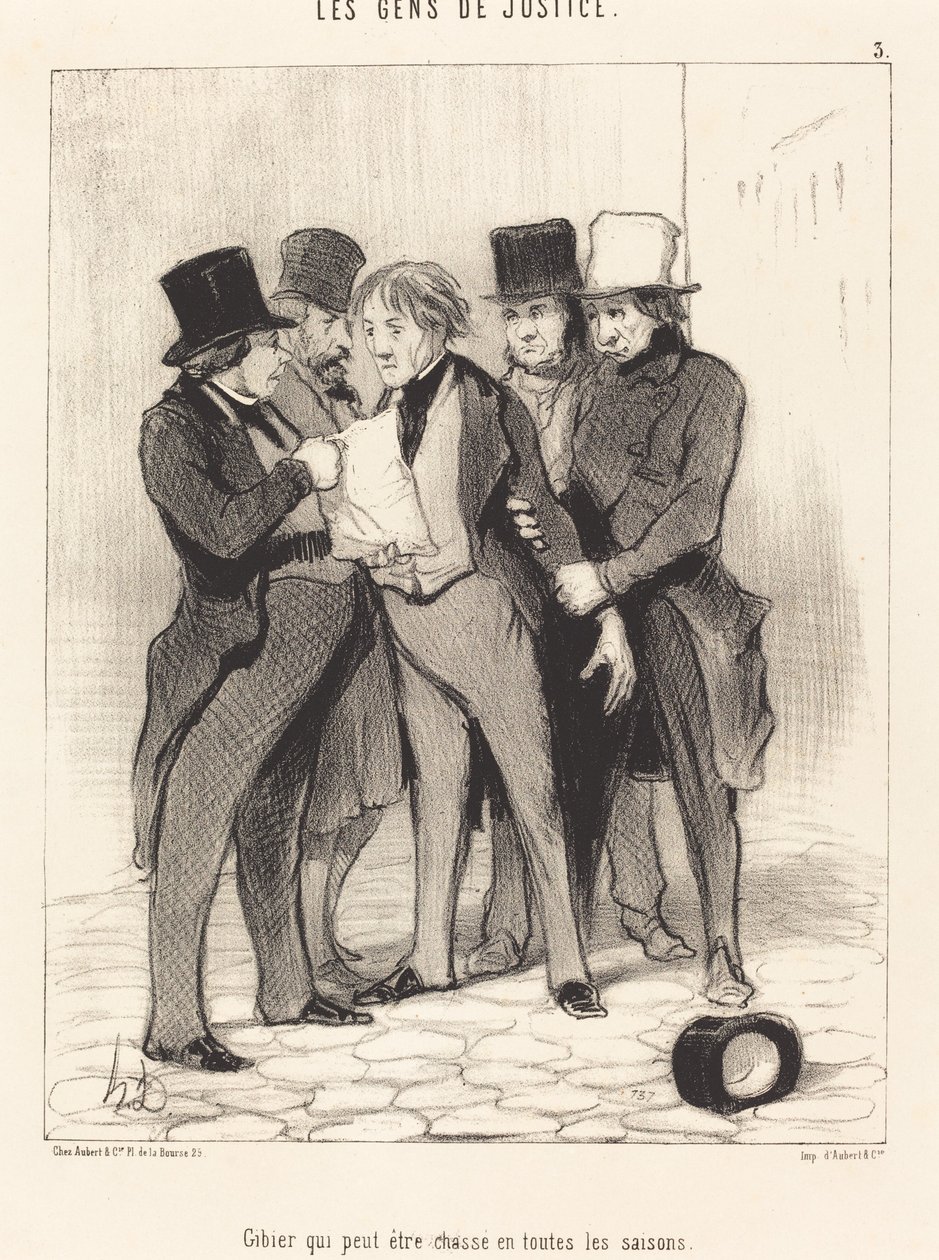 Minden évszakban vadászható vad alkotó: Honoré Daumier