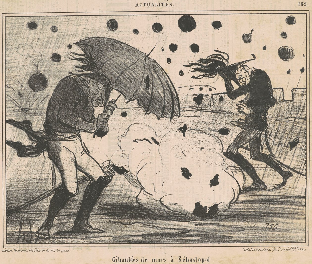 Márciusi záporok Szevasztopolban alkotó: Honoré Daumier