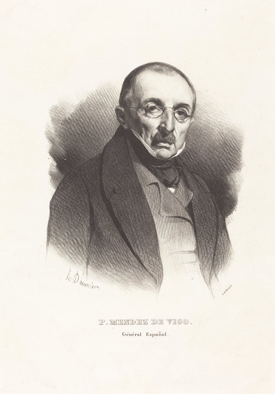 P. Mendez Vigo tábornok alkotó: Honoré Daumier