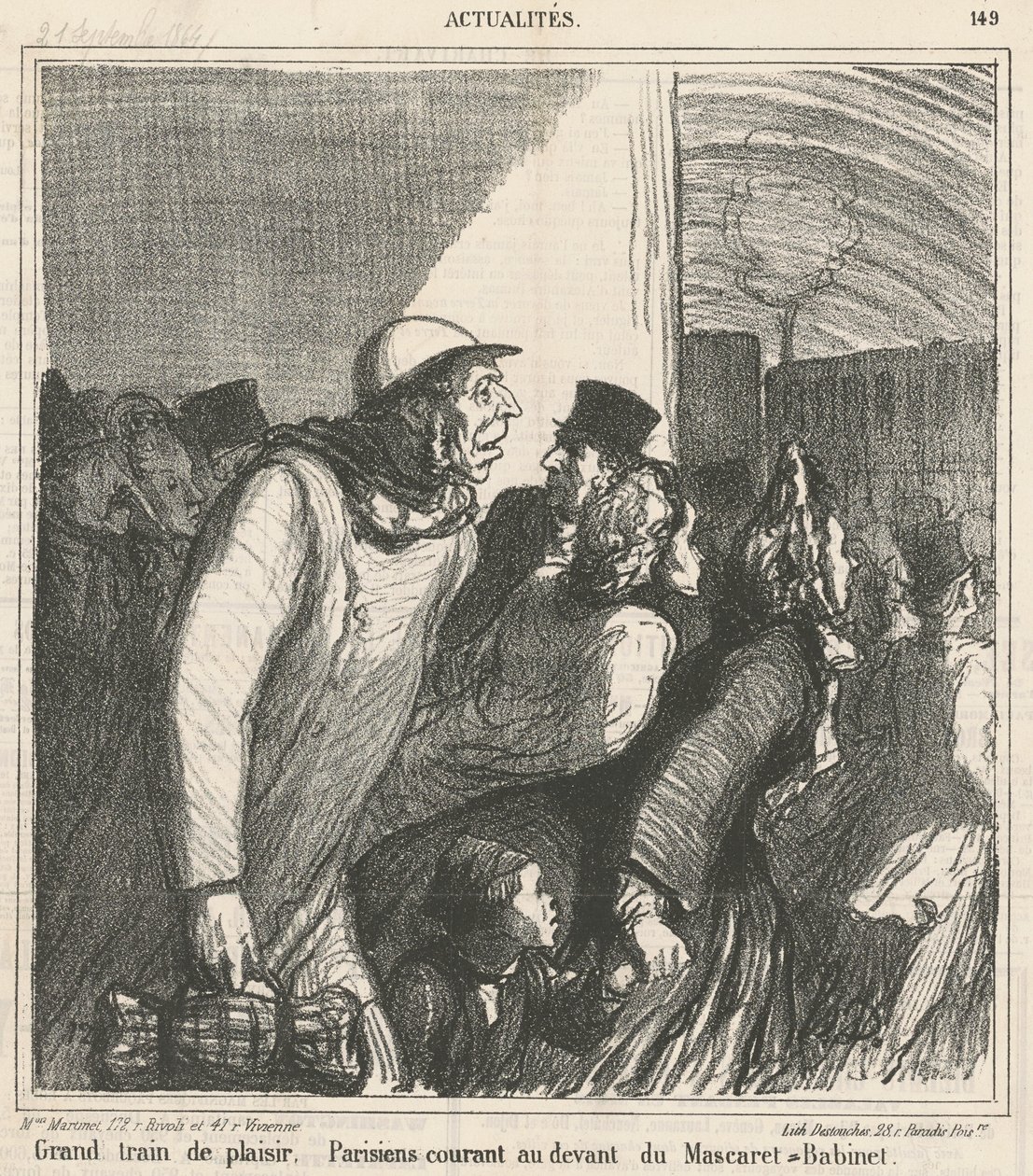 Szuper szórakoztató vonat alkotó: Honoré Daumier