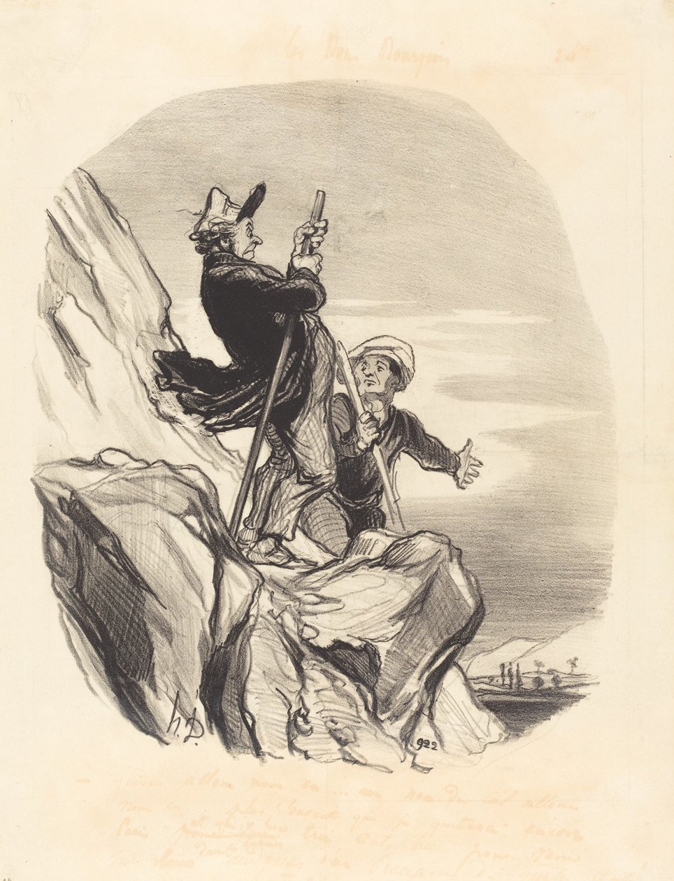 Útmutató, menjünk... az ég nevében... alkotó: Honoré Daumier