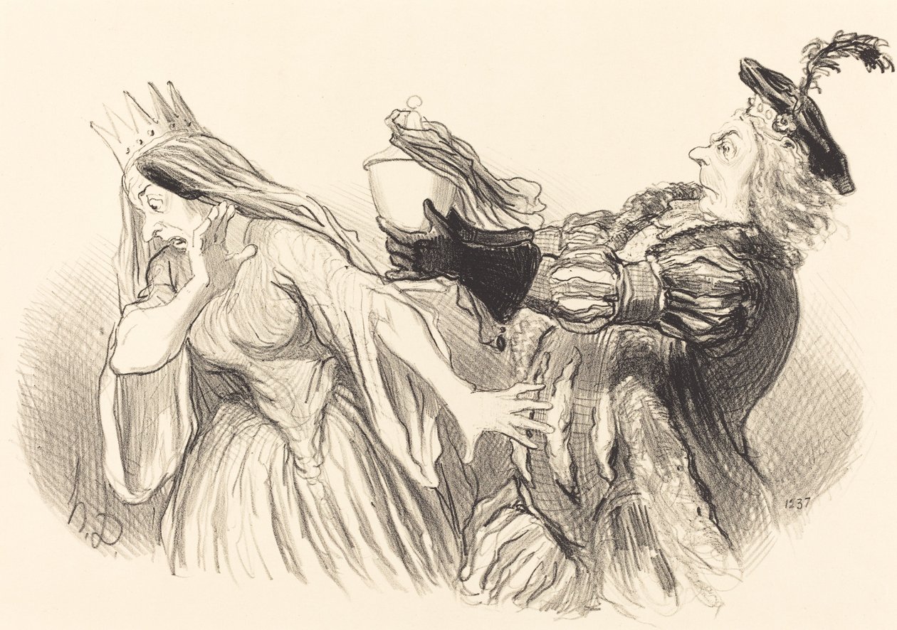 Hamlet alkotó: Honoré Daumier