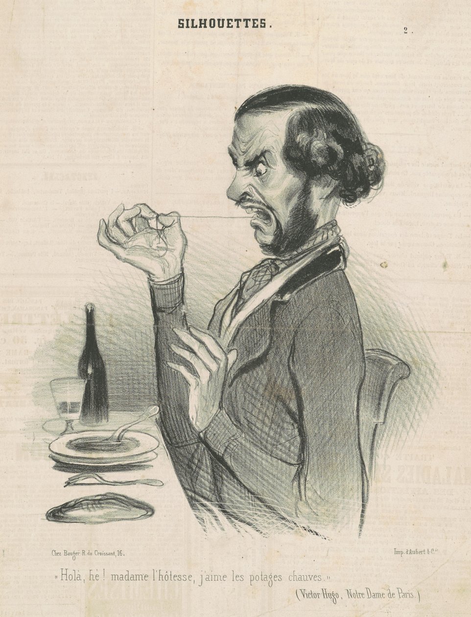 Helló, hé! háziasszony asszony alkotó: Honoré Daumier