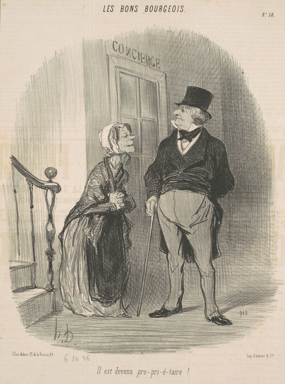Il est devenu pro-pri-é-taire!   1235554   hu       hungarian Successfully Translated  Original: Maskerade van de Leidse studenten, 1870 (plaat 16) Gecostumeerde optogt gehouden door de leden van het Leidsche studentencorps den 7den Junij 1870, ter viering alkotó: Honoré Daumier