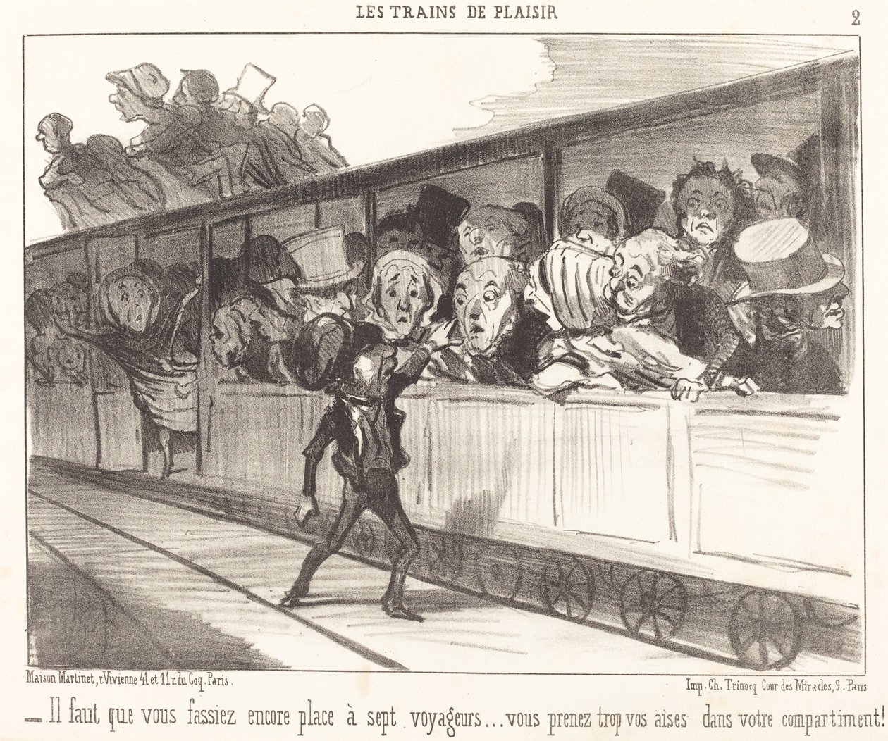 Helyet kell még hagynod... alkotó: Honoré Daumier