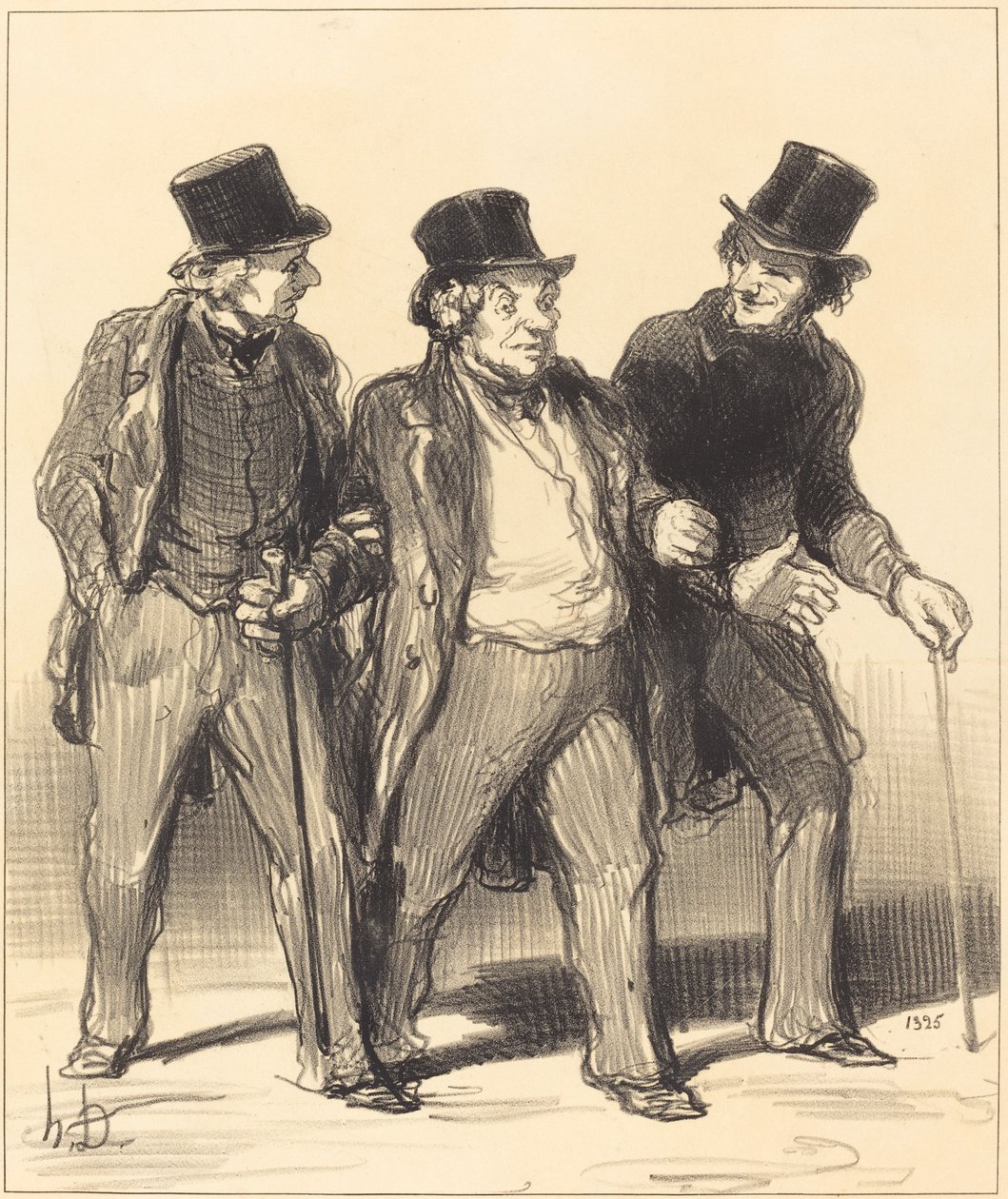 Nekem úgy tűnik, hogy látok... egy... kutyát... nincs szájkosár!... alkotó: Honoré Daumier