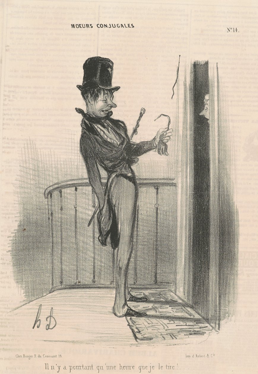Viszont még csak egy órája forgatok! alkotó: Honoré Daumier