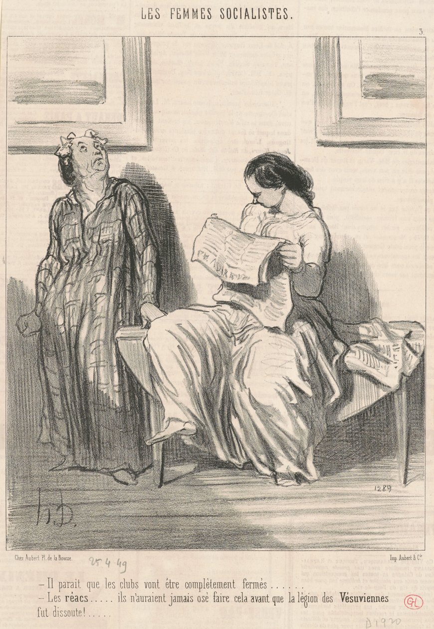 Úgy tűnik, a klubok... bezárnak... alkotó: Honoré Daumier