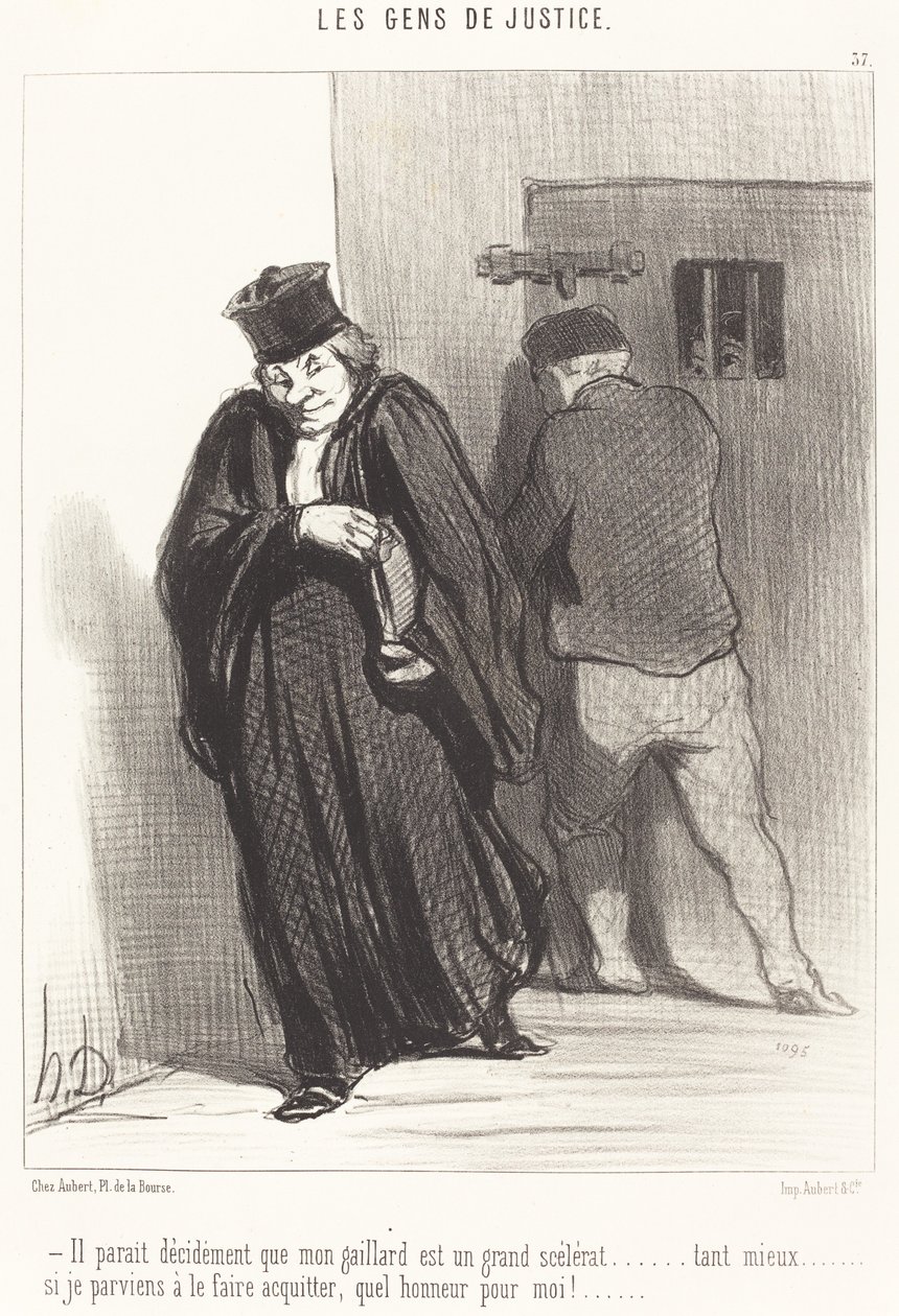 Úgy tűnik... hogy a pasim egy nagy gazember... alkotó: Honoré Daumier
