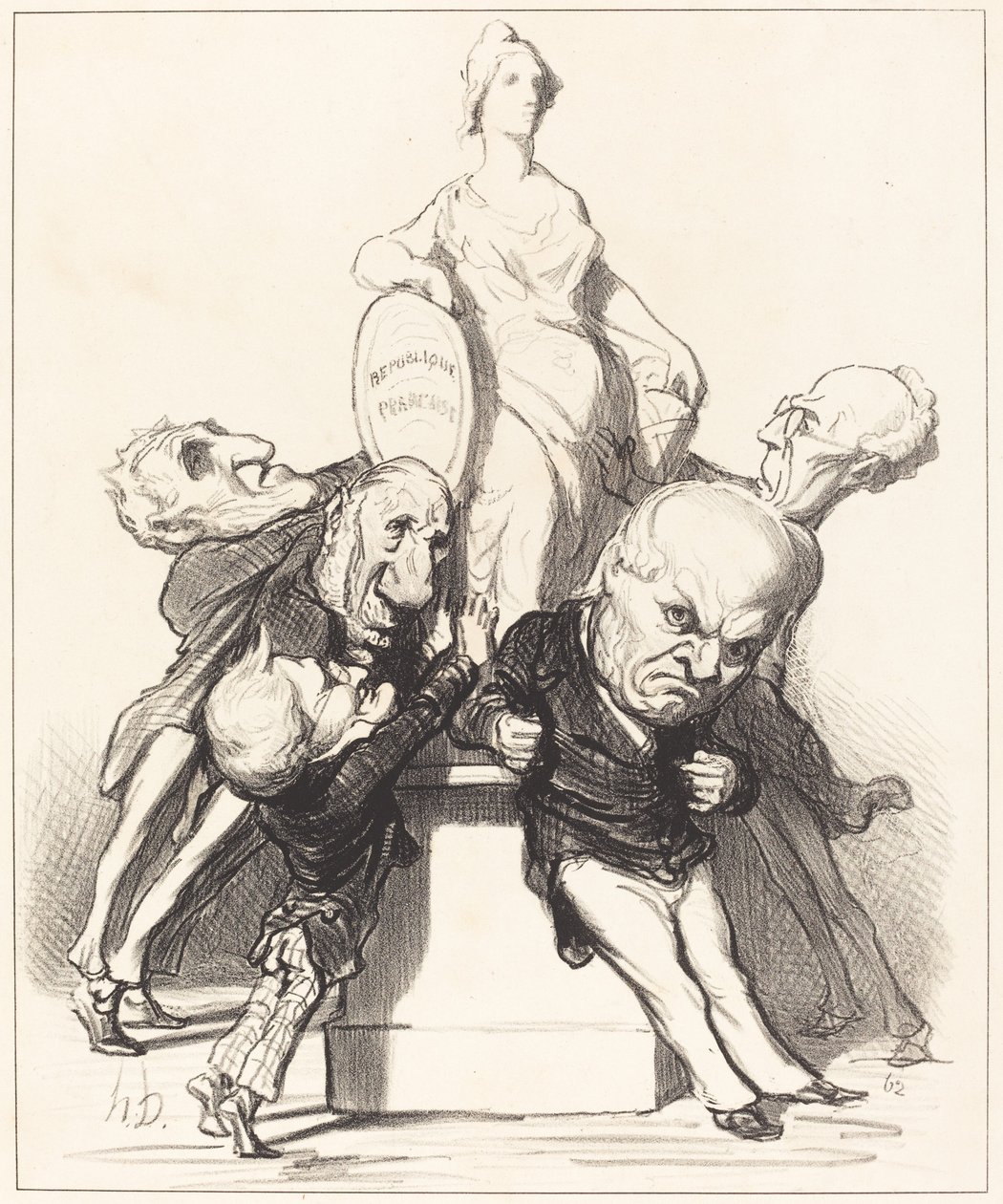Azt állítják, támogatják őt alkotó: Honoré Daumier
