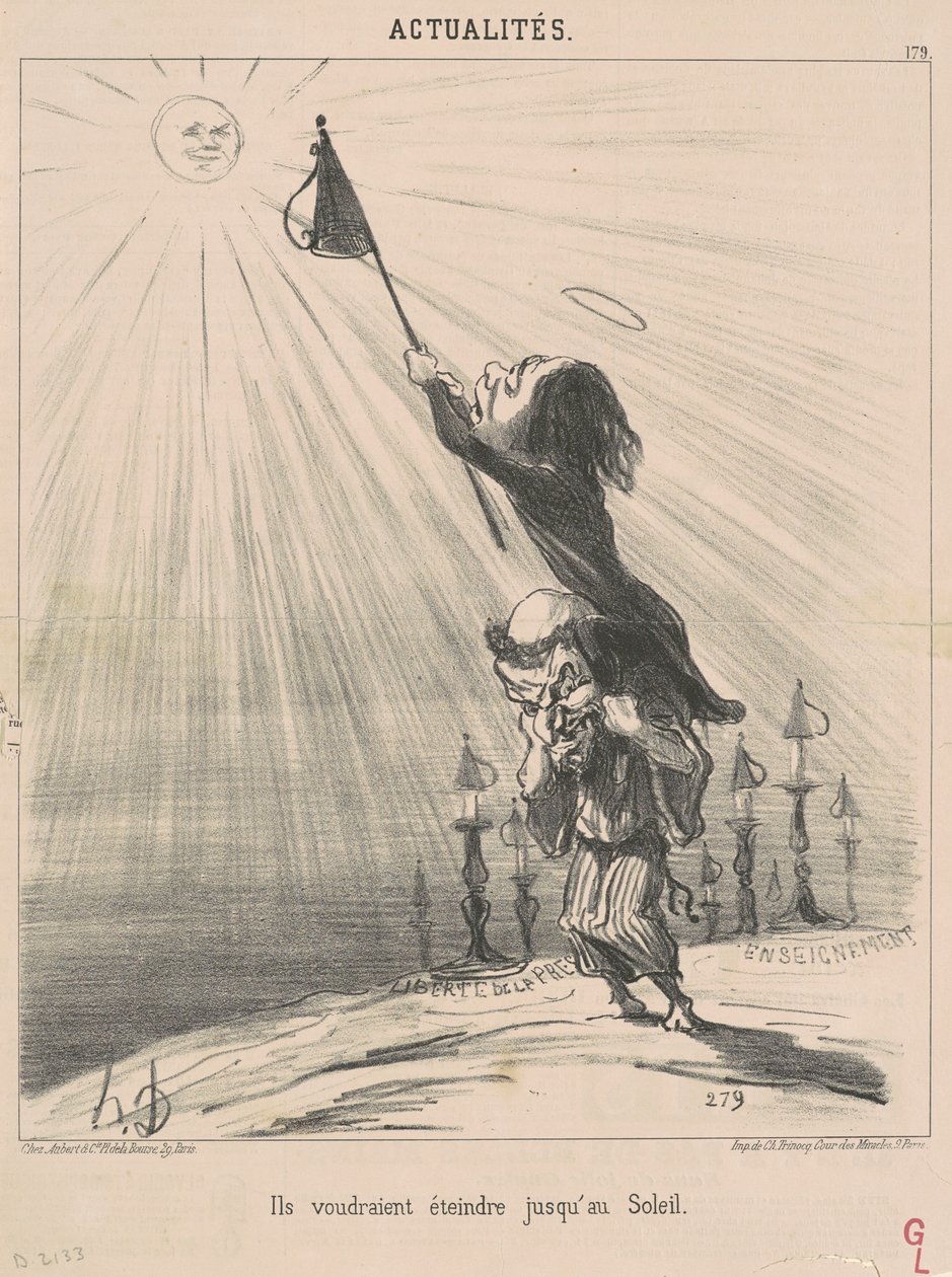 Napsütésig szeretnének oltani alkotó: Honoré Daumier