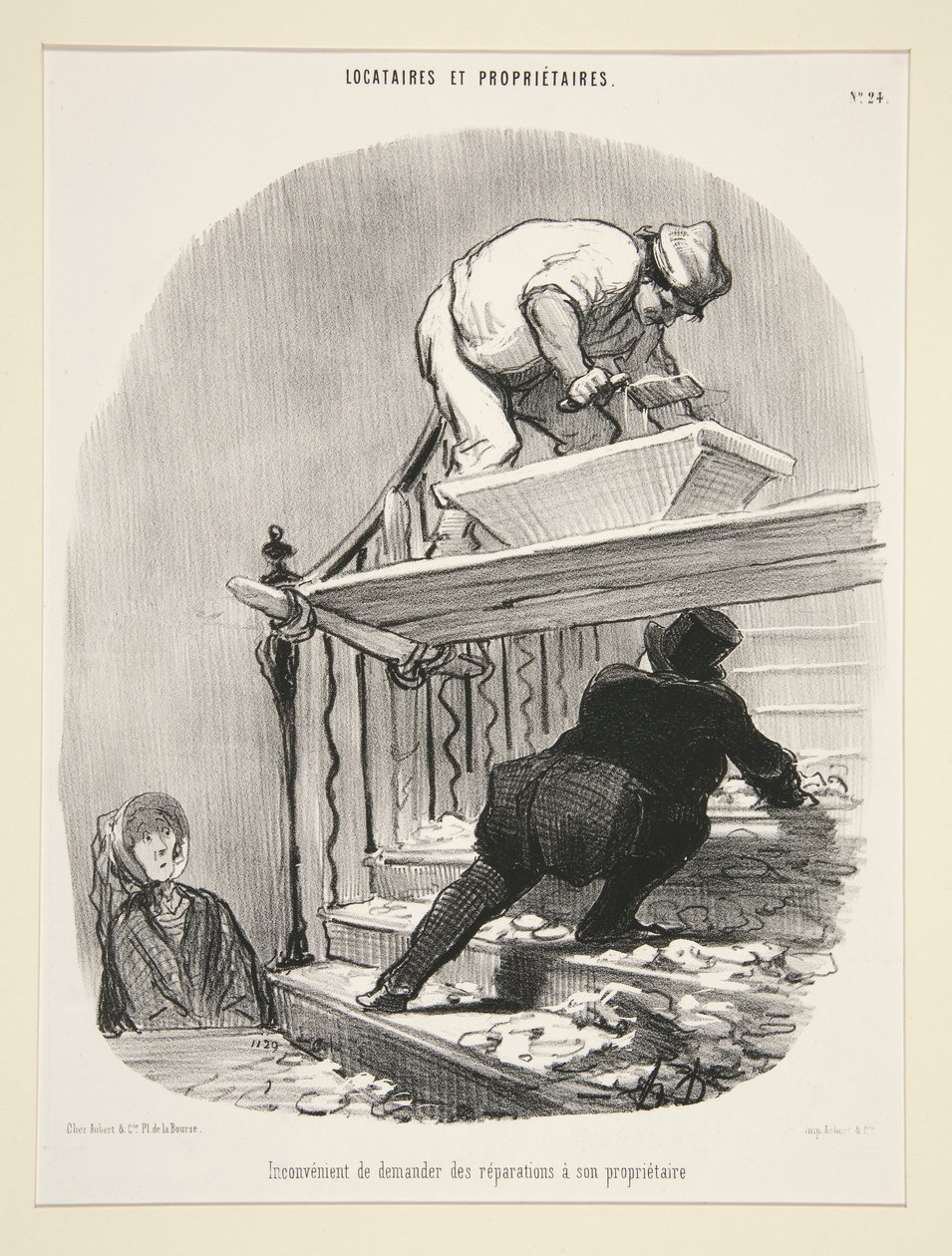 A bérbeadótól, a bérlőktől és a tulajdonosoktól való javítási igény okozta kényelmetlenség alkotó: Honoré Daumier