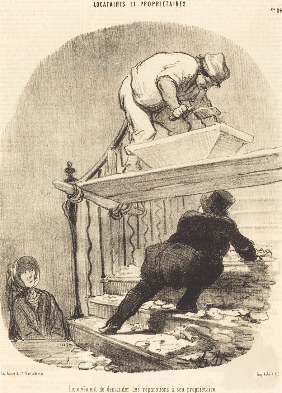 Hátránya a javítás kérésének... alkotó: Honoré Daumier