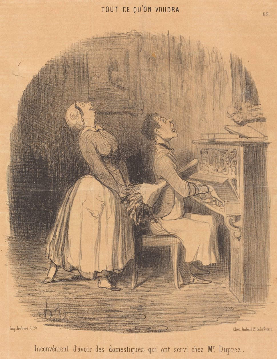 Hátránya... azok a szolgák, akik Mr. Dupreznél szolgáltak alkotó: Honoré Daumier
