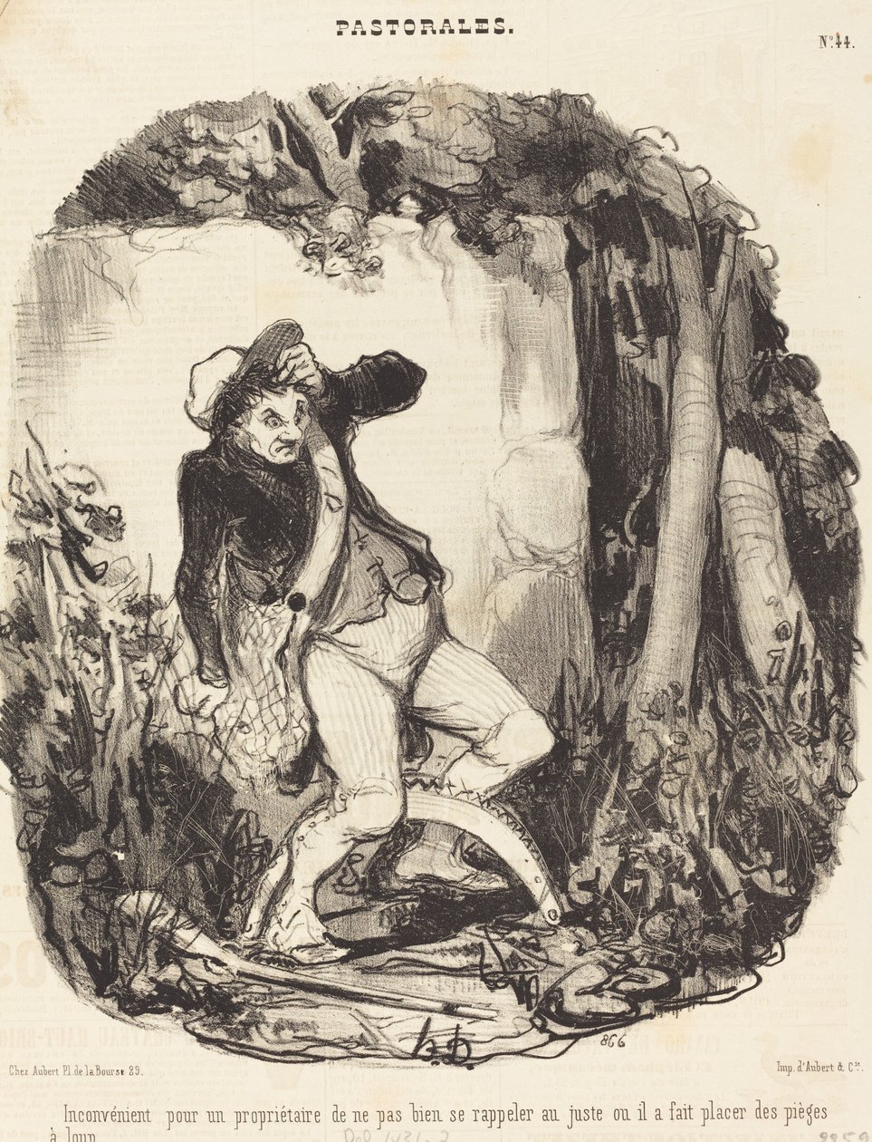 Hátrány a tulajdonos számára, ha nem... alkotó: Honoré Daumier